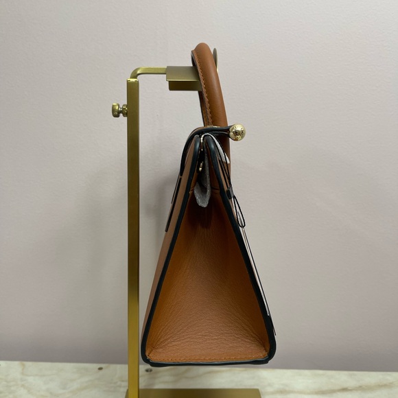 Strathberry Mini Tan Leather Satchel - Picture 2 of 11